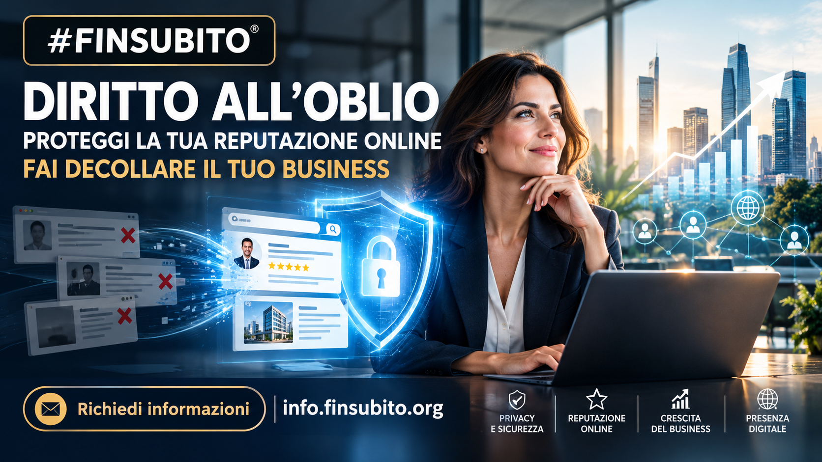 LA GUIDA DEFINITIVA AL DIRITTO ALL’OBLIO: COME PROTEGGERE LA TUA REPUTAZIONE ONLINE E FAR DECOLLARE IL TUO BUSINESS CON #FINSUBITO