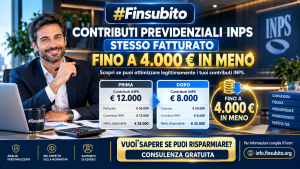 STESSO FATTURATO, 4.000€ DI INPS IN MENO: LA GUIDA DEFINITIVA AGLI INQUADRAMENTI FISCALI, PREVIDENZIALI E ALLE AGEVOLAZIONI AZIENDALI CON #FINSUBITO