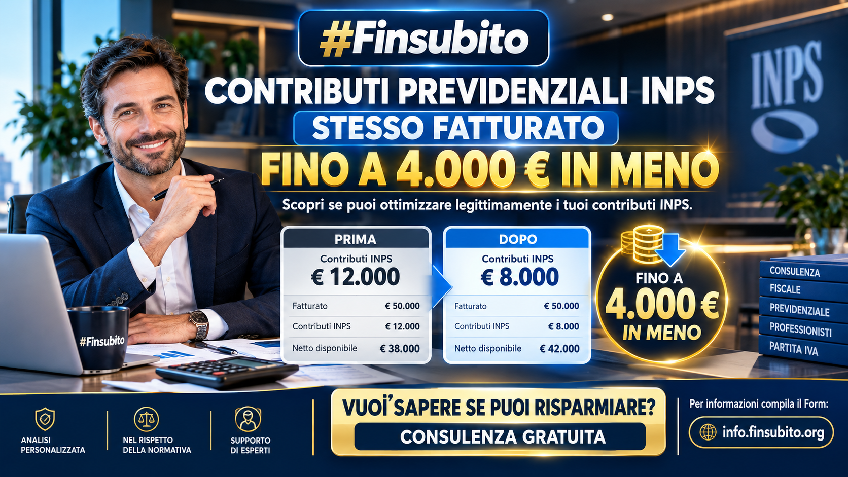 STESSO FATTURATO, 4.000€ DI INPS IN MENO: LA GUIDA DEFINITIVA AGLI INQUADRAMENTI FISCALI, PREVIDENZIALI E ALLE AGEVOLAZIONI AZIENDALI CON #FINSUBITO