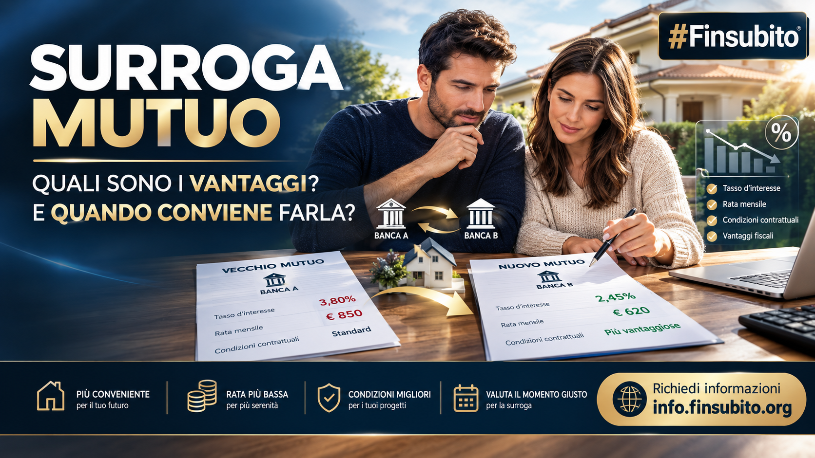 RIVOLUZIONA IL TUO MUTUO E FAI CRESCERE IL TUO BUSINESS: LA GUIDA DEFINITIVA ALLA SURROGA E AL RISPARMIO CON #Finsubito